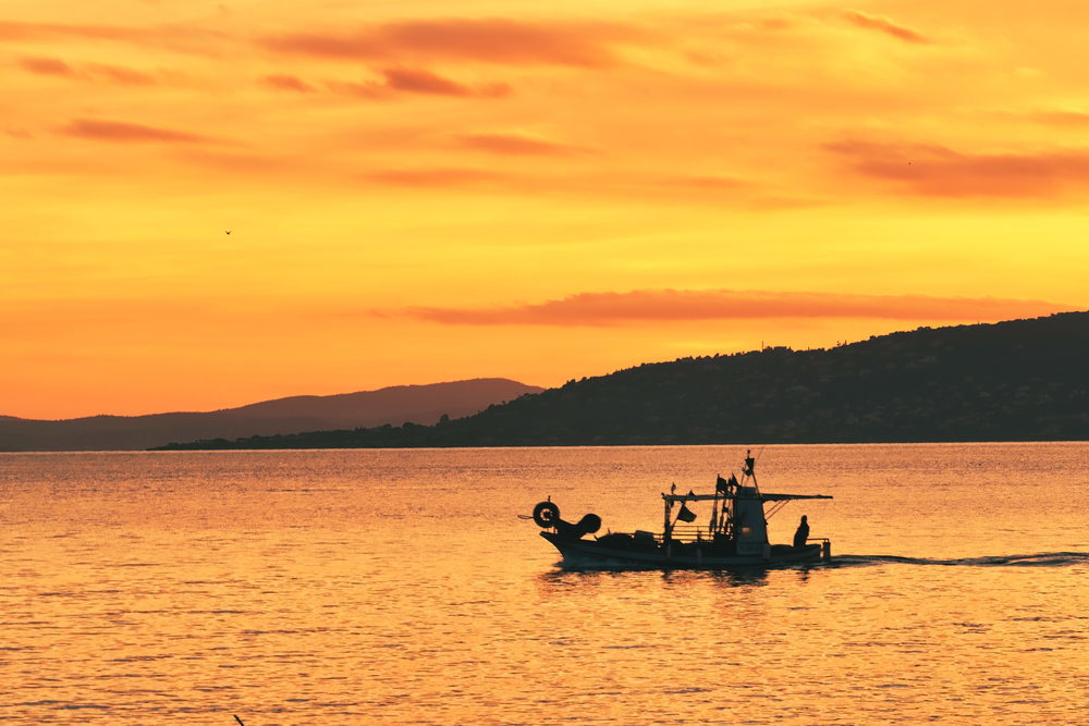 Fisher boat in French Riviera