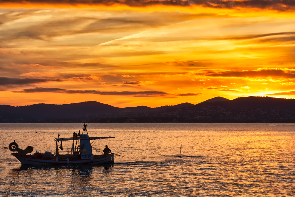 Fisher boat in Estérel 