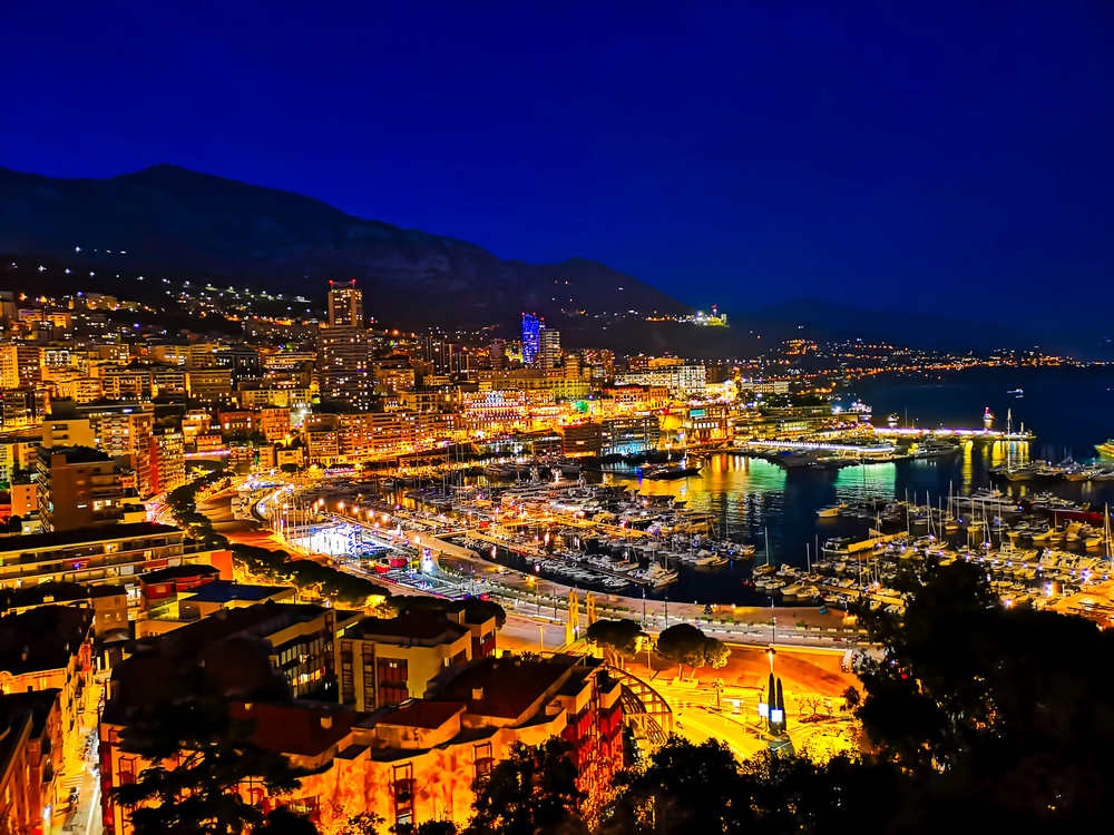 Monaco by night