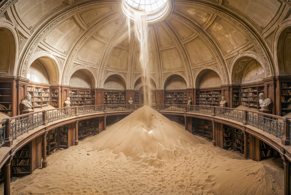 Désert solitaire II - Abandoned Library - USA